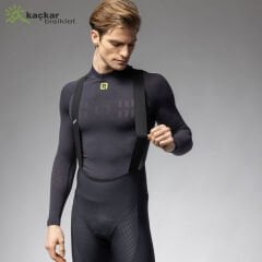 Ale R-EV1 Voltage Kışlık Uzun Askılı Tayt Siyah