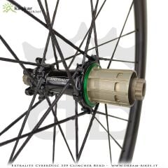 Extralite CyberDisc 339 Clincher BERD Spoke Karbon ABEC 5 Thru Axle Yol / Yarış  Bisikleti Jant Seti