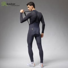 Ale R-EV1 Voltage Kışlık Uzun Askılı Tayt Titanium