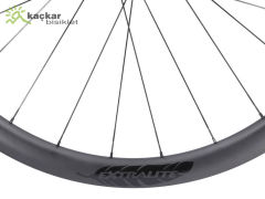 Extralite CyberDisc 339 Clincher Karbon ABEC 5 Thru Axle Yol / Yarış  Bisikleti Jant Seti
