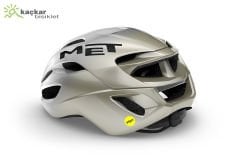 MET Helmets Rivale Mips Road Kask Silver Grey White