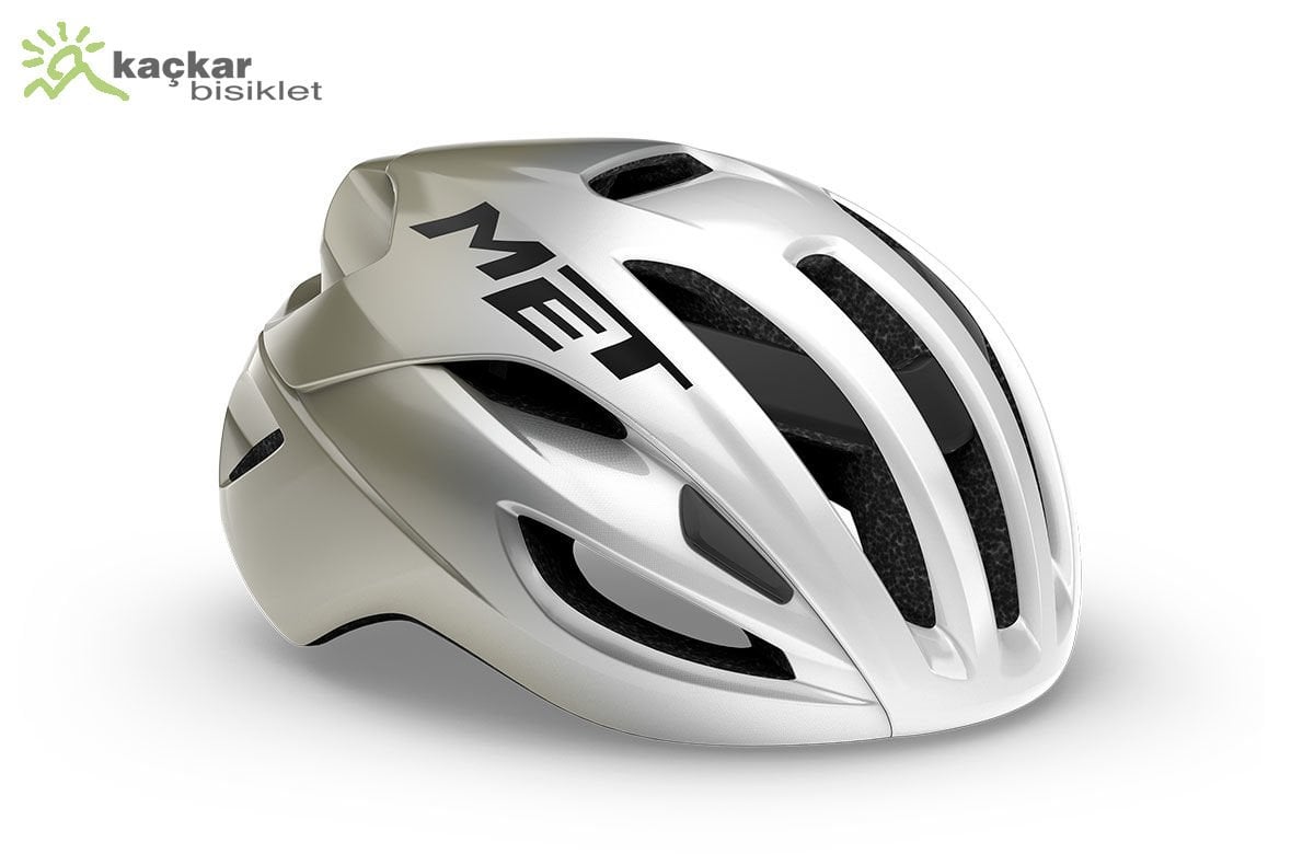 MET Helmets Rivale Mips Road Kask Silver Grey White