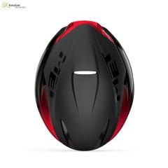 MET Helmets Manta Mips Road Kask Black / Red Metallic Glossy