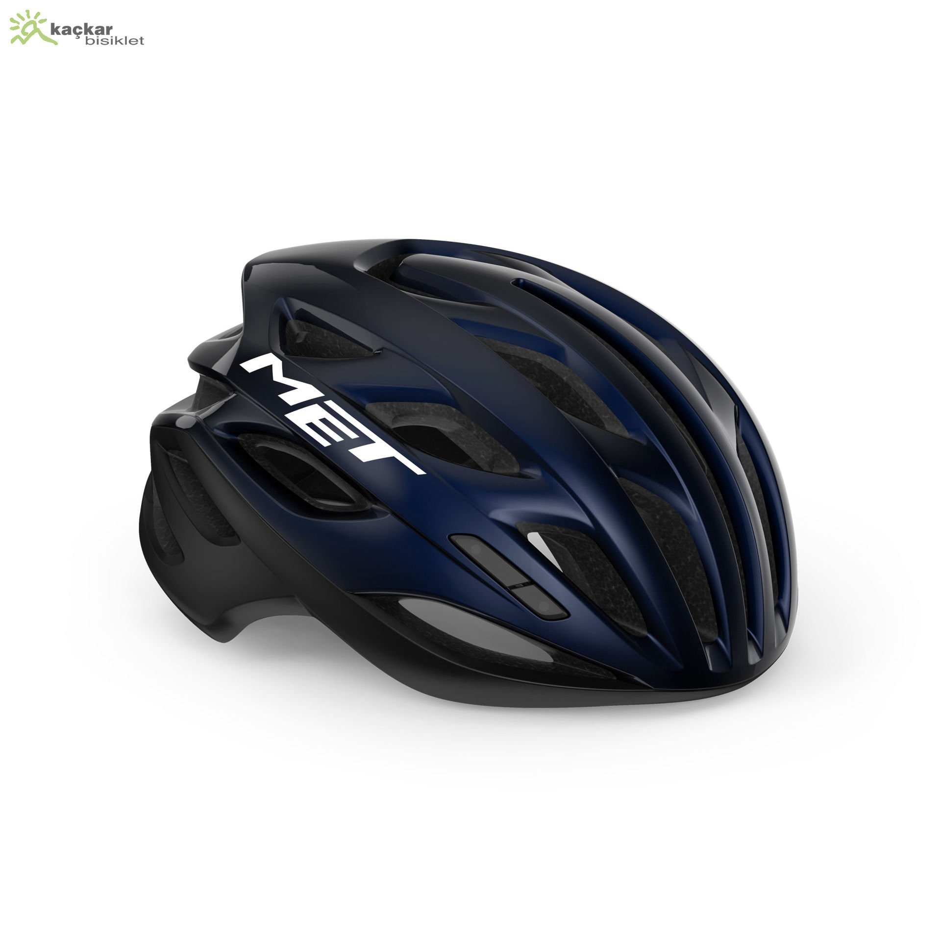 MET Helmets Estro Mips Road Kask Blue Pearl Black / Glossy
