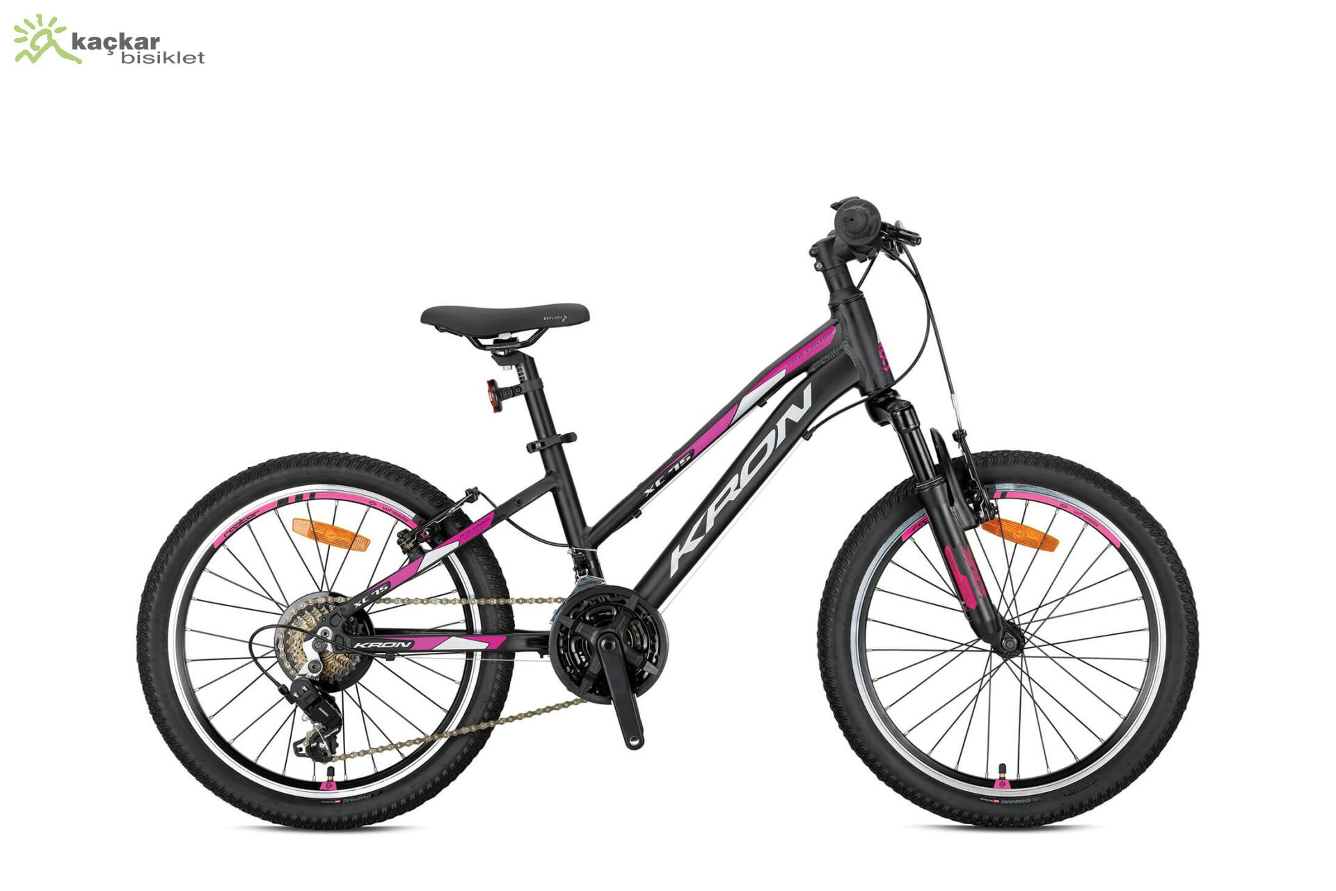 Kron XC 75 LADY 24 Jant V-Fren Kız Çocuk Bisikleti Siyah-Pembe