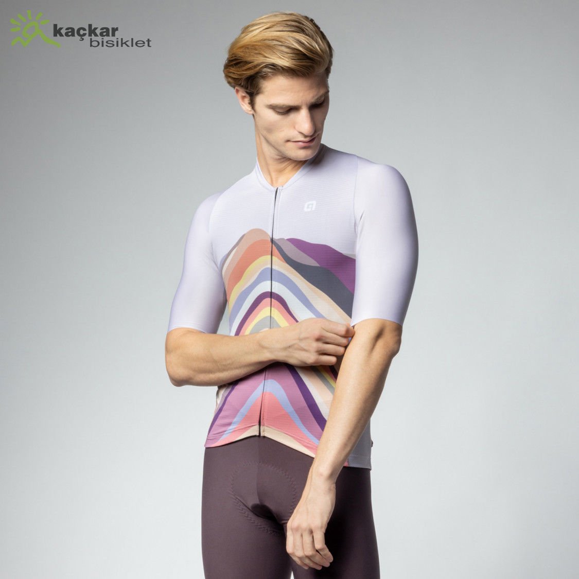 ALE PR-E RAİNBOW YAZLIK KISA KOL JERSEY BEJ RENGİ