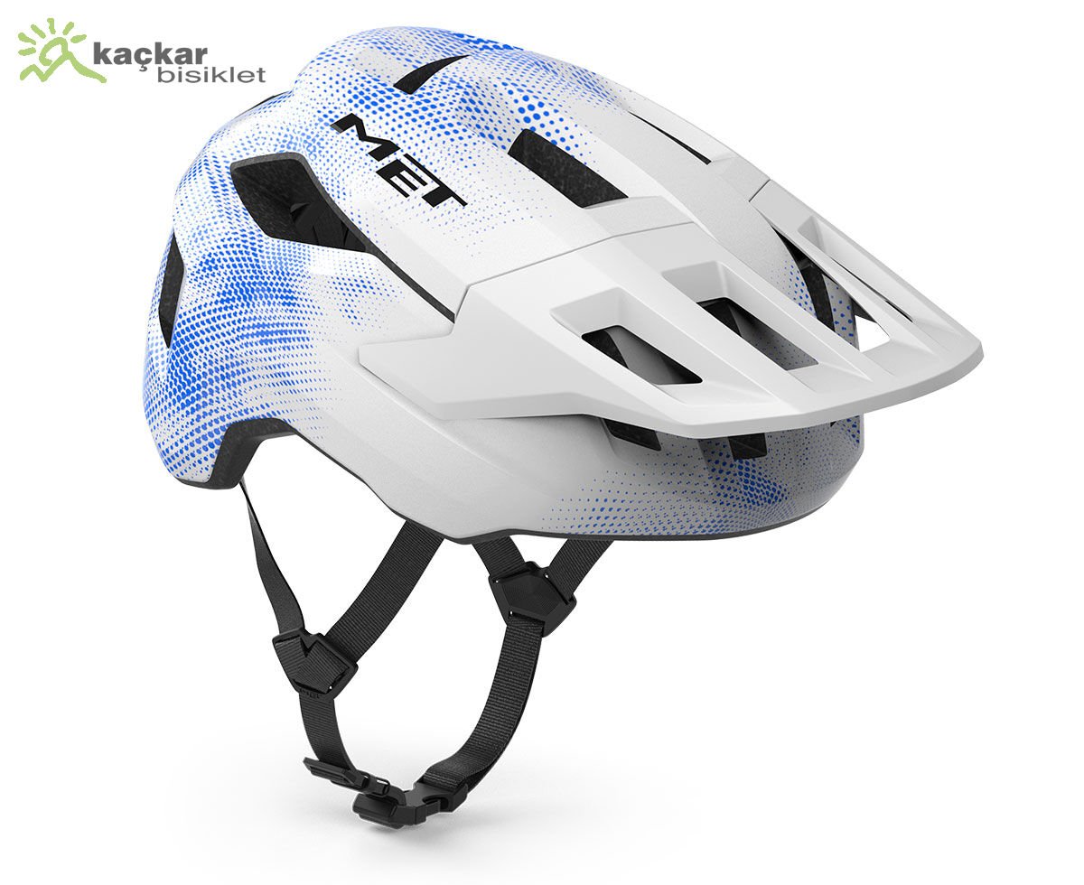 Met Helmets Shelter Youth ( Genç ) Kask Beyaz -Mavi