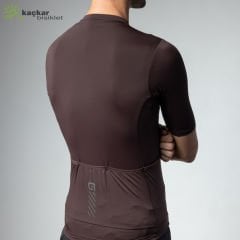 ALE PRAGMA COLOR BLOCK OFF ROAD YAZLIK KISA KOL JERSEY KAHVERENGİ