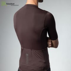 ALE PRAGMA COLOR BLOCK OFF ROAD YAZLIK KISA KOL JERSEY KAHVERENGİ
