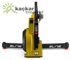 Elite JUSTO 2 İnteractive Home Trainer + Travel Block + Shimano 11-34T 12V Kaset Tour De France Yellow Limited Edition