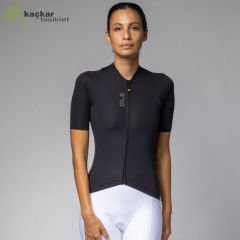 ALE PRAGMA COLOR BLOCK YAZLIK KISA KOL BAYAN JERSEY SİYAH