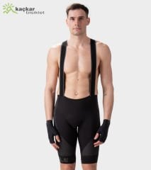 Ale R-EV1 Pro Race Strong Yazlık Askılı Kısa Tayt Siyah