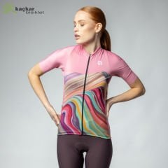 ALE PR-E RAINBOW YAZLIK KISA KOL BAYAN JERSEY PEMBE