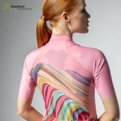 ALE PR-E RAINBOW YAZLIK KISA KOL BAYAN JERSEY PEMBE