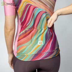 ALE PR-E RAINBOW YAZLIK KISA KOL BAYAN JERSEY PEMBE