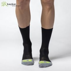 Ale Color Block Yazlık Çorap 18cm Siyah