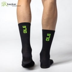 Ale Color Block Yazlık Çorap 18cm Siyah