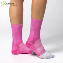 Ale Color Block Yazlık Çorap 18cm Fuşya