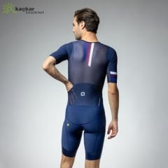 ALE TRİATHLON TRİGGER FRONT ZİPPER YAZLIK SKİNSUİT MAVİ