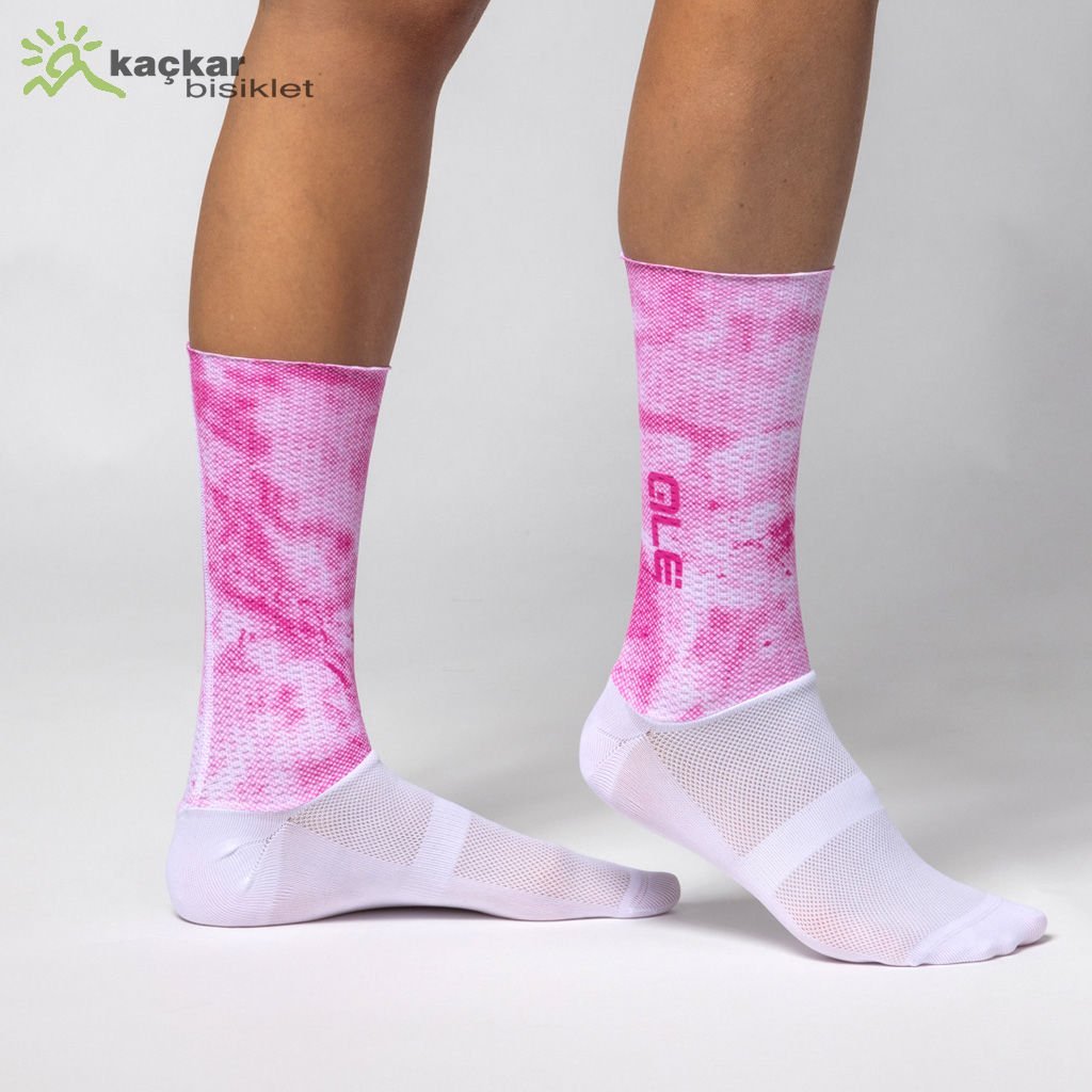 Ale Typhoon AERO Unisex Yazlık Çorap Fuşya