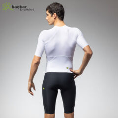 ALE Eagle Tri Triathlon / Front Zipper Skinsuits Beyaz / Siyah