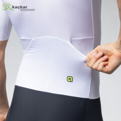 ALE Eagle Tri Triathlon / Front Zipper Skinsuits Beyaz / Siyah