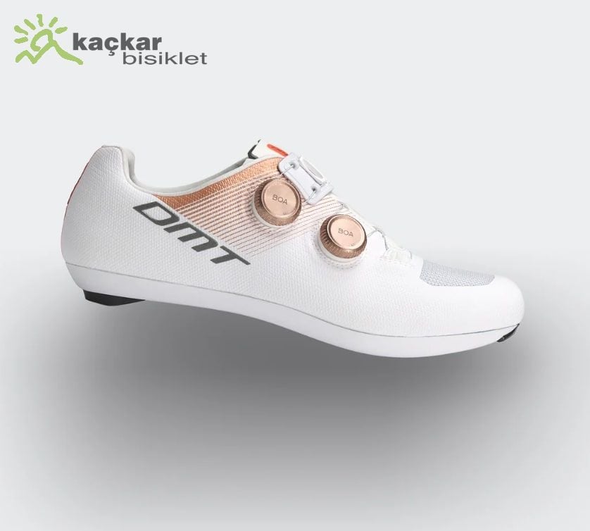 DMT KR0 Evo Karbon Road Bike Ayakkabı Beyaz / Bronz