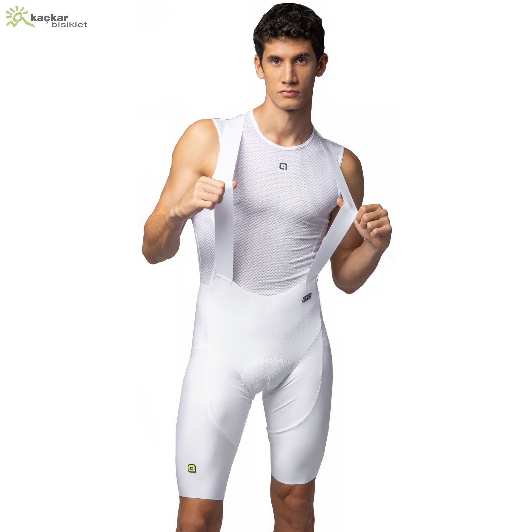 ALE R-EV1 Voltage Kısa Askılı Yazlık Tayt Beyaz