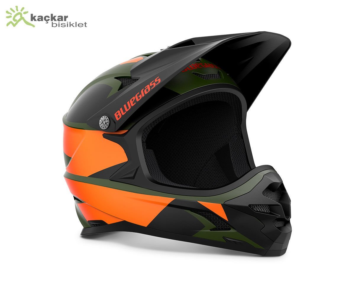 Met Helmets Intox Fullface Kask Turuncu / Yeşil