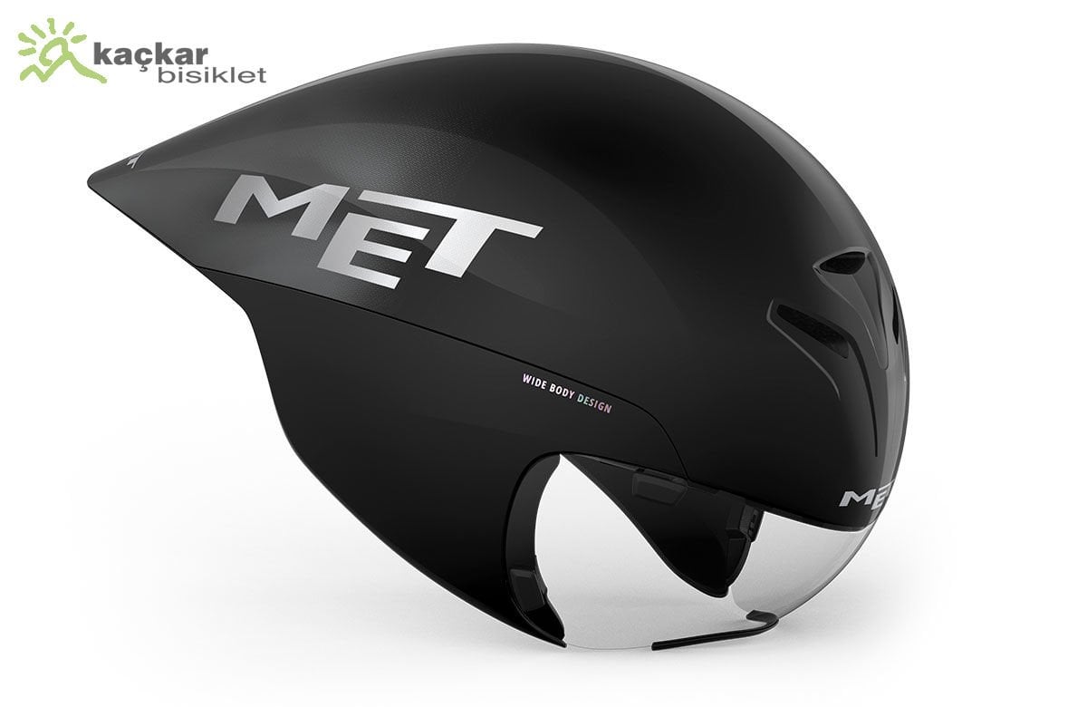 Met Helmet Drone Wide Body II TT Aero Kask Siyah