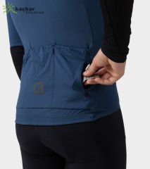 ALE R-EV1 Warm Race 2.0 Long Sleeve Jersey Air Force Blue