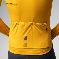 ALE R-EV1 Warm Race Long Sleeve Jersey Yellow