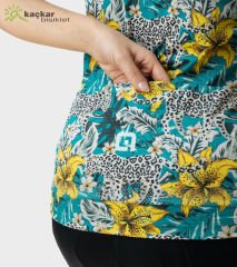 Ale PR-E Hibiscus Yazlık Kısa Kol Bayan Forma Cobalt Blue