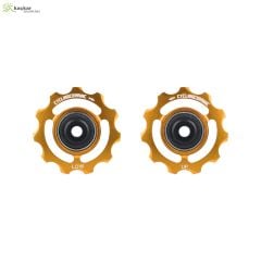 Shimano 10,11,12s / Sram 10,11s / Campagnolo 10s,11s – Pulley Wheels 11T Set Gold