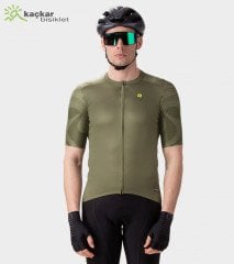 ALE R-EV1 ARTIKA Yazlık Kısa Kol Jersey Boz Kahverengi