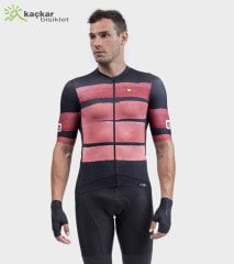 ALE PR-S TRACK Yazlık Kısa Kol Jersey Bordo