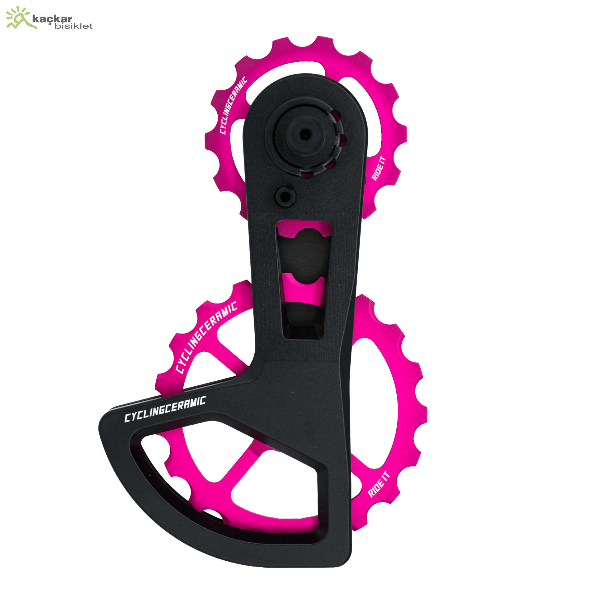 CyclingCeramic OSPW Race 4-Spoke for Shimano Ultegra & Dura Ace Pink