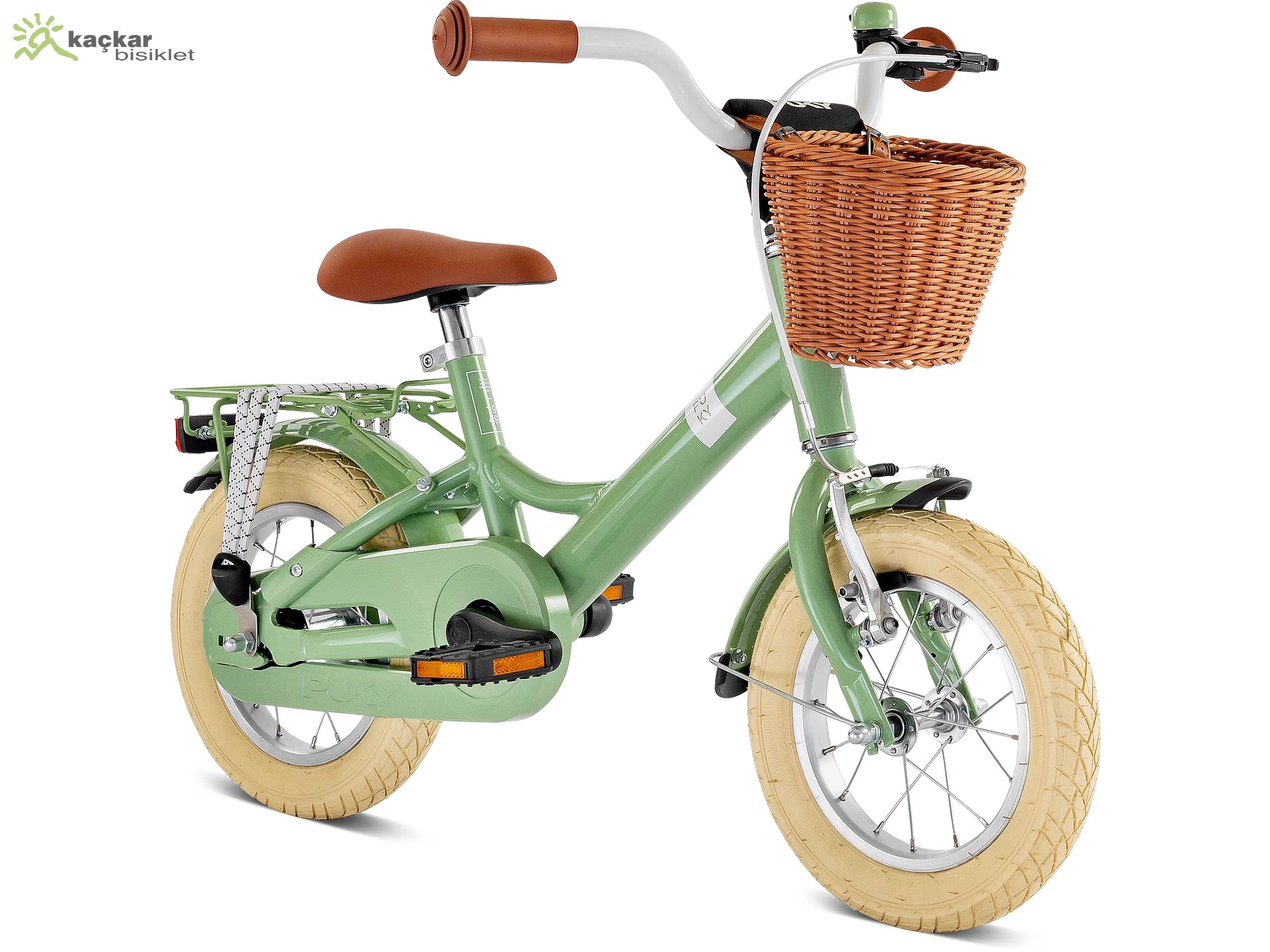 PUKY YOUKE CLASSIC 12 JANT ÇOCUK BİSİKLETİ RETRO GREEN