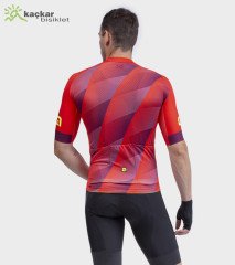 ALE PR-R SQUARE Yazlık Kısa Kol Jersey Kırmızı