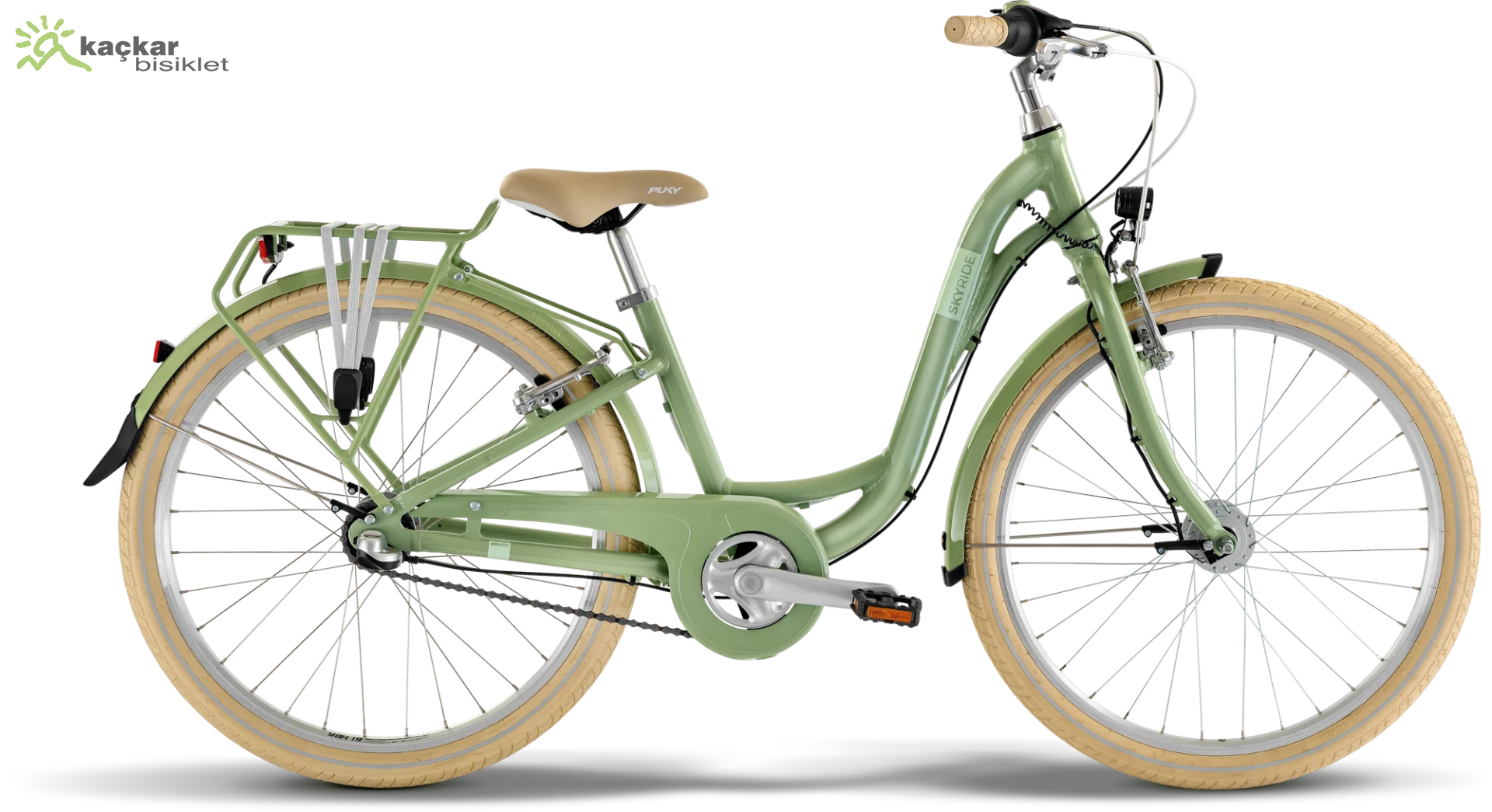 PUKY SKYRİDE 24-3  Retro Kız Çocuk Bisikleti Retro Green