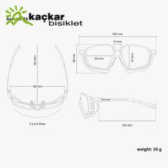 SCİCON AEROJET RX TITANIUM Prescription Sports Sunglasses Crystal Gloss ( EY400007 )