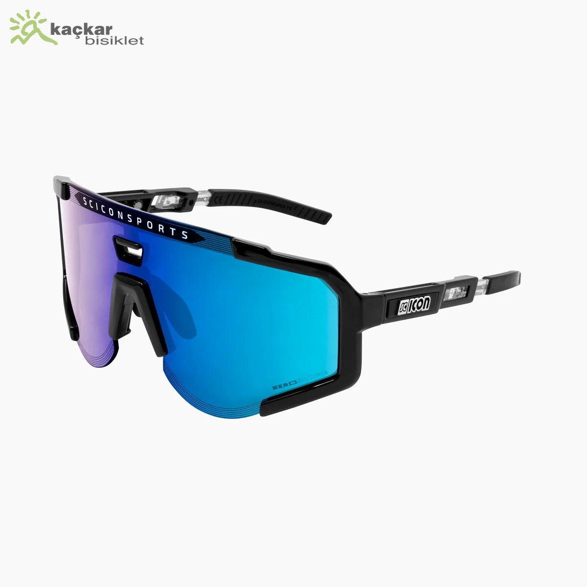 SCİCON AEROSCOPE  Black Gloss / Multimirror Blue + Rain Clear Lenses