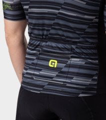 ALE SOLID STEP Yazlık Kısa Kol Jersey Siyah