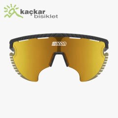 SCİCON  AEROWİNG LAMON SUNGLASSES CARBON  MULTIMIRROR BRONZE + RAIN CLEAR LENSES