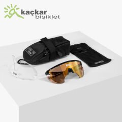 SCİCON  AEROWİNG LAMON SUNGLASSES CARBON  MULTIMIRROR BRONZE + RAIN CLEAR LENSES