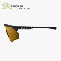 SCİCON  AEROSHADE KUNKEN SUNGLASSES CARBON  MULTIMIRROR BRONZE + RAIN CLEAR LENSES