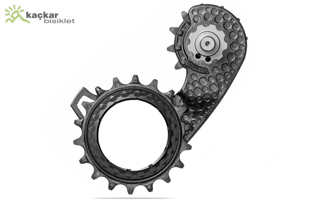absoluteBLACK Hollowcage® V2 Shimano 9250 Carbon Ceramic Oversized Derailleur Pulley Cage Siyah