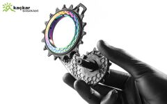 absoluteBLACK Hollowcage® V2 Shimano 9250 Carbon Ceramic Oversized Derailleur Pulley Cage Kırmızı