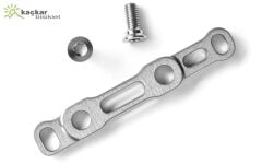 absoluteBLACK Shimano Uyumlu Flat-Mount Ön Disk Fren Adaptörü (FRONT 140/160mm) Titanium