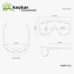 SCİCON AEROWING SUNGLASSES CARBON MATTE PHOTOCROMIC  SILVER LENS